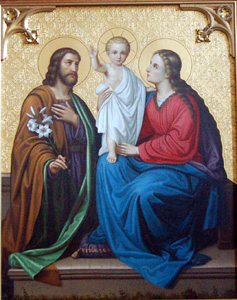 Detail of the Lady Chapel triptych May 2010